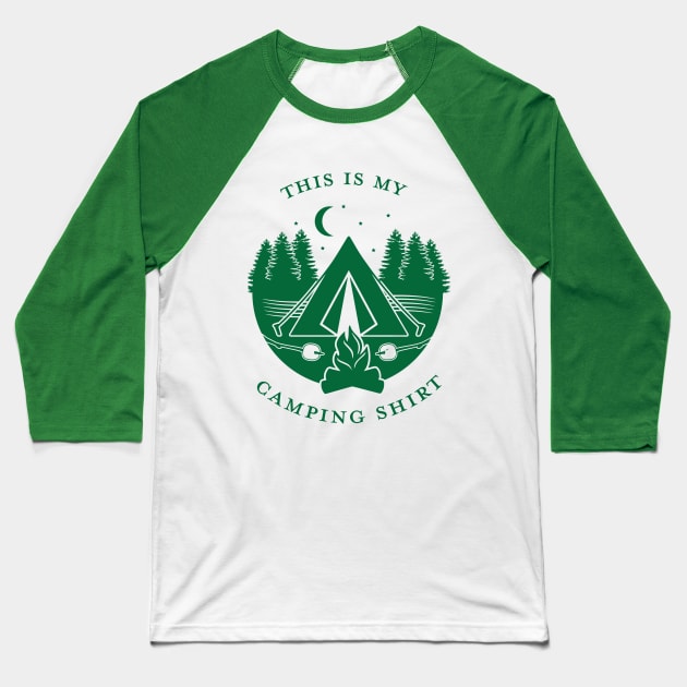 This is my camping T-shirt Baseball T-Shirt by upursleeve